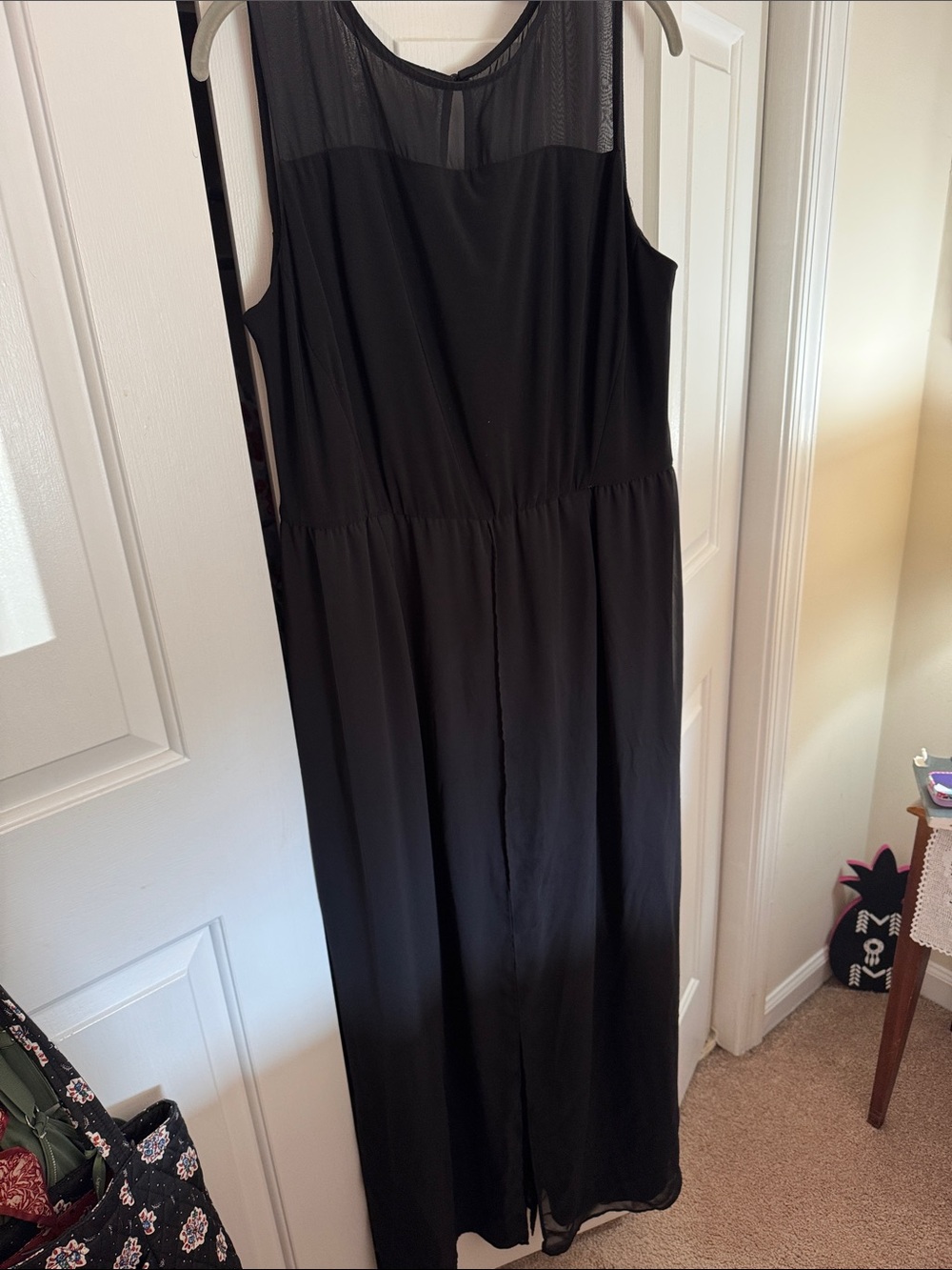 Black Sleeveless Maxi Dress/Pants - Classic Women's Evening Dress